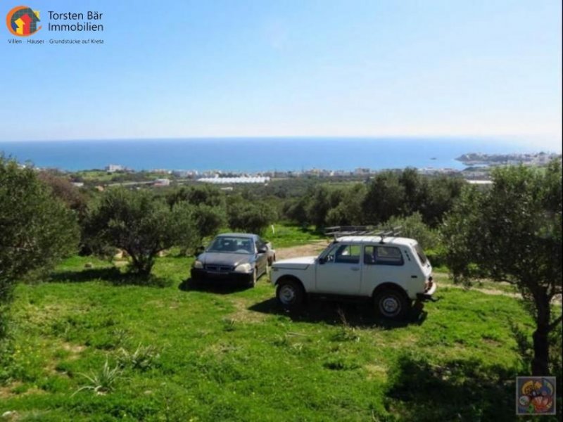 Makrigialos Kreta, Makrigialos Grundstück von 2.000m² mit wunderschönem Meerblick. Grundstück kaufen